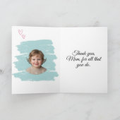 Carte Best Mom Ever Chalk Art Mother's Day Photo (Intérieur)