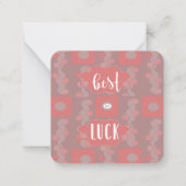 Carte Best of Luck Note (Devant)