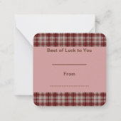 Carte Best of Luck Note (Dos)