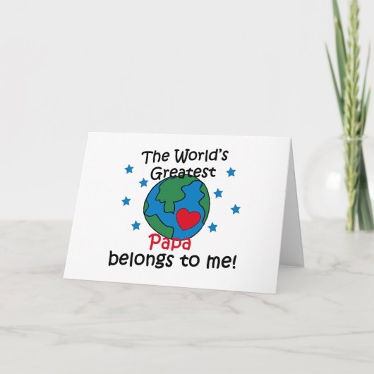 Carte Best Papa appartient à moi (Devant)