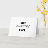 Carte Best Principal Ever 2 (Fleur jaune)