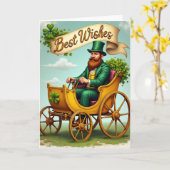 Carte Best Wishes Emerald Man Card (Fleur jaune)