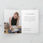 Carte Best Writer Book Theme Greeting Card for an Author (Intérieur)