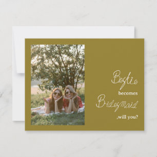 Carte Bestie devient Bridesmaid Proposition Photo