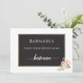 Carte Bestman numérique Spring Rose Rose moderne (Debout devant)