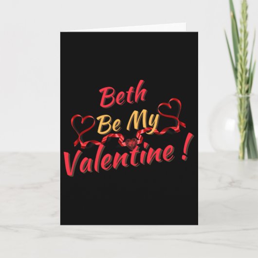 Carte Beth soit ma Saint-Valentin (Devant)