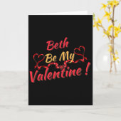 Carte Beth soit ma Saint-Valentin (Fleur jaune)
