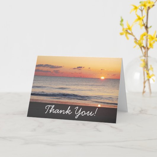 Carte Bethany Beach Sunrise II (Fleur jaune)