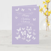 Carte Bethany Butterflies Joyeux Anniversaire Irlandais  (Fleur jaune)
