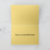 Carte Bethany Joyeux Sunflowers d'anniversaire au couche (Intérieur)