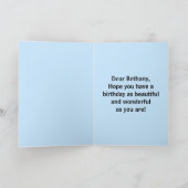 Carte Bethany Texas Bluebonnet Joyeux anniversaire (Intérieur)