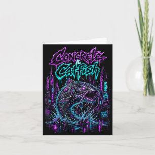 Carte Béton et canaux de ville urbaine poisson-chat