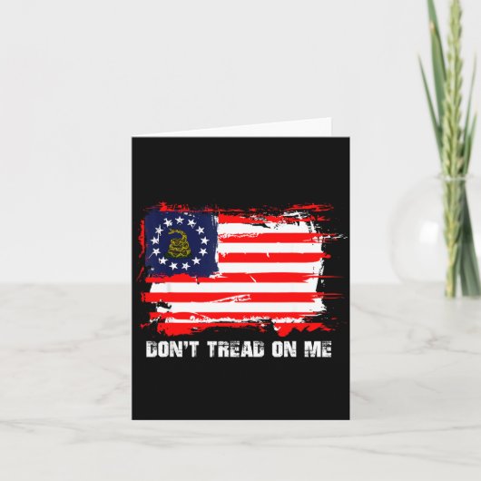 Carte Betsy Ross Flag Don't Tread Patriot On Me (Devant)