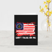 Carte Betsy Ross Flag Don't Tread Patriot On Me (Fleur jaune)