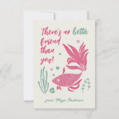Carte Betta Fish Valentine's Day (Devant)