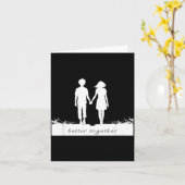 Carte Better Together Bf And Gf Holding Hands (Fleur jaune)