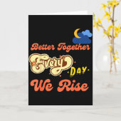 Carte Better Together Funny Insrational Quote Colorful G (Fleur jaune)