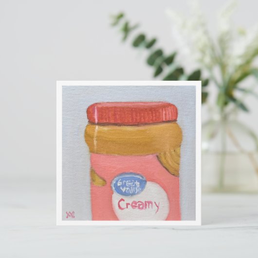 Carte Beurre d'arachide crémeux (Debout devant)