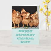 Carte Beurre de poulet amusant Anniversaire (Fleur jaune)