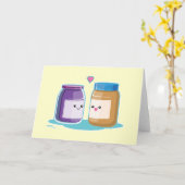 Carte Beurre et gelée d'arachide (Fleur jaune)