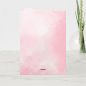 Carte Beurre rose mignonne Fille Anniversaire Photo (Dos)