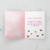 Carte Beurre rose mignonne Fille Anniversaire Photo (Intérieur)