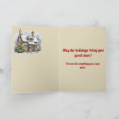 Carte Beurre Scottie Chien Noël personnalisé (Intérieur)