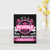 Carte Beverly Name _ It's A Beverly Thing _ Beverly (Fleur jaune)