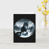 Carte Beware The Jolakotturinn Yule Cat Icelandic Christ (Fleur jaune)