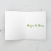 Carte Bézier fêlé mignon d'été aquarelle d'anniversaire (Intérieur)