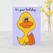 Carte BF- Just Ducky Birthday Card (Fleur jaune)