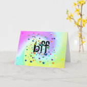 Carte bff ~ coeurs (Fleur jaune)