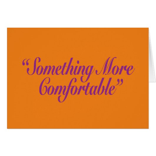 Carte BG orange plus confortable (Devant horizontal)