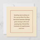 Carte Bhai Duj (Dos)