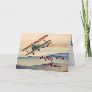 Carte Bi-Plane From One Vintage Model 97th Birthday