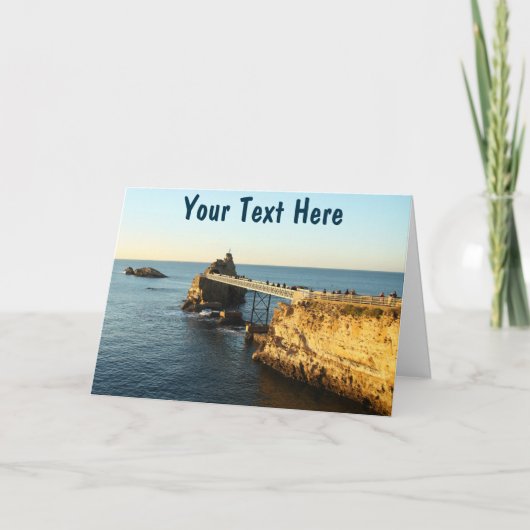 Carte Biarritz personnalisable (Devant)