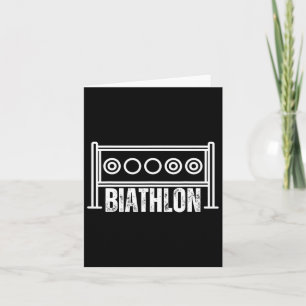 Carte Biathlon Cible Ski Compétition Biathlète Tir