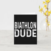 Carte Biathlon Mec Distressed Sprint Poursuite Relais Tr (Fleur jaune)