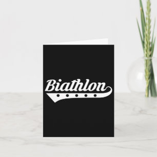 Carte Biathlon Ski Tir Biathlète
