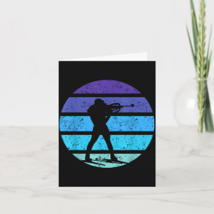 Carte Biathlon sports d'hiver ski