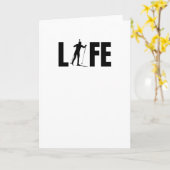 Carte Biathlon | Tir ciblé par l'amateur de biathlon (Fleur jaune)