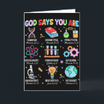 Carte Bible chrétienne Dieu dit que vous êtes science bi<br><div class="desc">Bible chrétienne Dieu dit que vous êtes professeur de biologie</div>