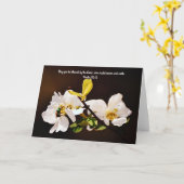 Carte Bible et fleurs Bible Verse Card Psaume 115:15 (Fleur jaune)