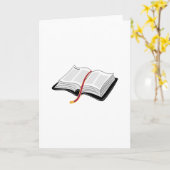 Carte Bible ouverte (Fleur jaune)