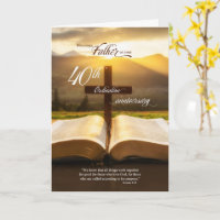 Bible pour le 40e anniversaire d'ordination d'un p
