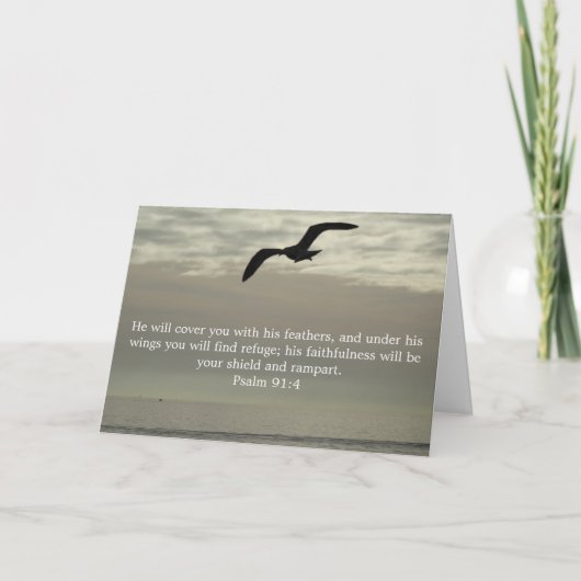 Carte Bible Verse Christian Encouragement Card (Devant)