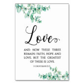 Carte Bible Verse Corinthiens (Dos)