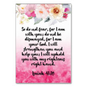 Carte Bible Verse Isaiah (Dos)