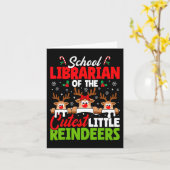 Carte Bibliothécaire De La Cutest Reindeers Christmas Sc (Fleur jaune)