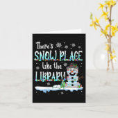 Carte Bibliothécaire Il n'y a pas d'endroit comme la bib (Fleur jaune)